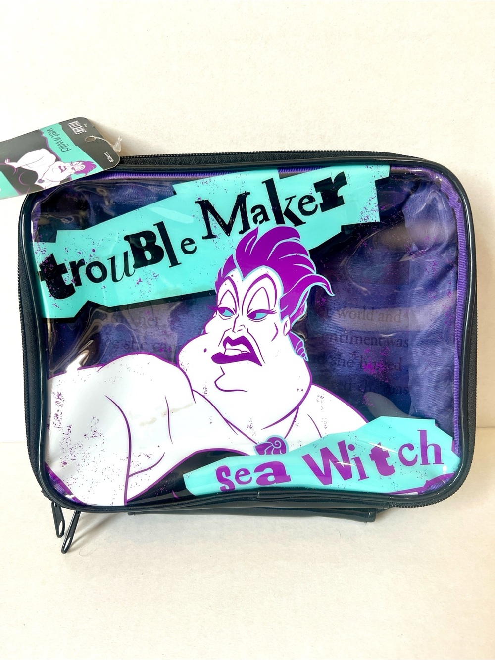 NWT Wet n Wild x Disney Villains Ursula “Sea Witch 'Trouble Maker' Cosmetic Bag